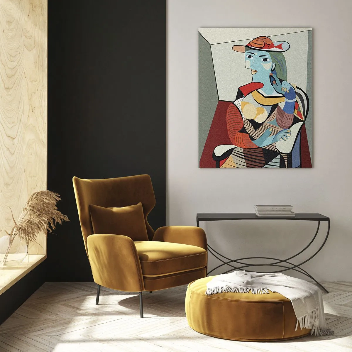 Obraz na skle - Očami Picassa - 50x70 cm