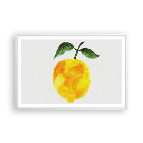 Plagát v bielom ráme - Ako spoznať chuť slnka - 91x61 cm