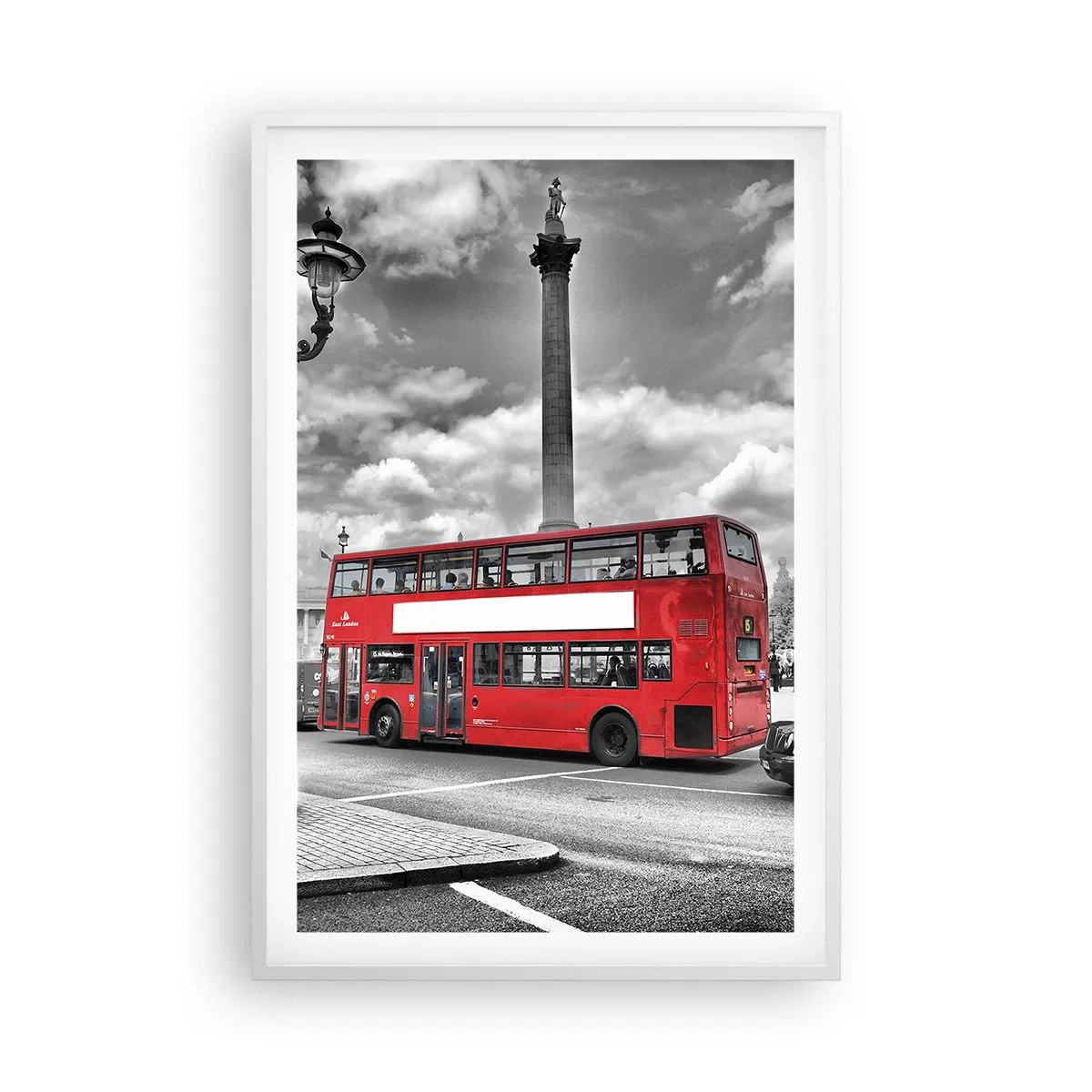 Plagát v bielom ráme - Skutočný krvný obeh mesta - 61x91 cm