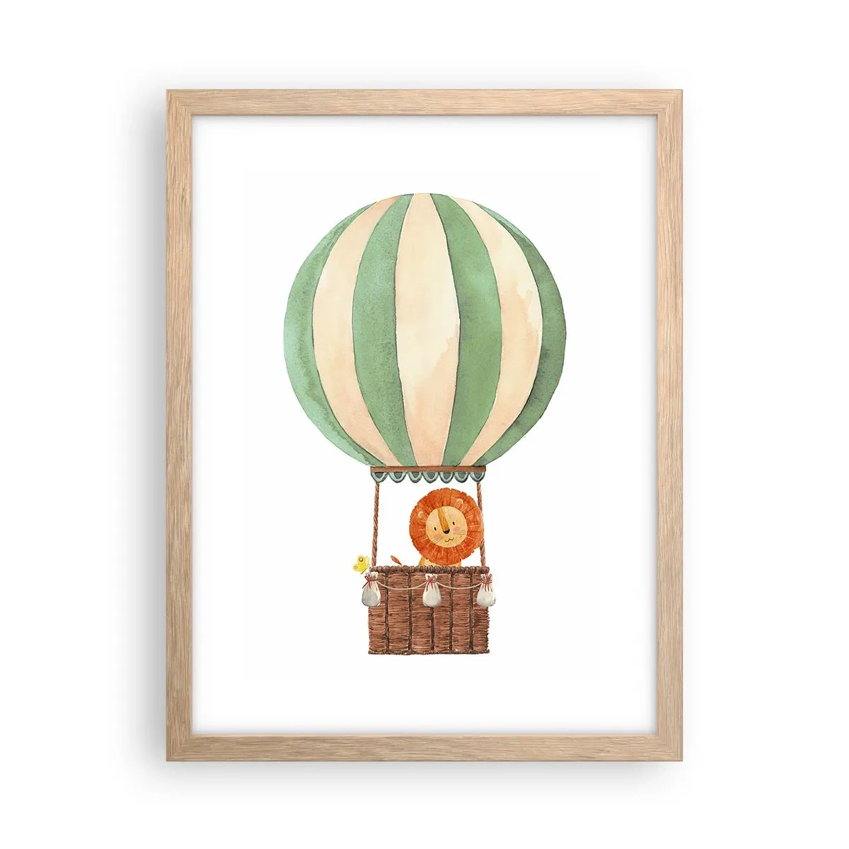 Plagát v ráme zo svetlého duba - Leonove cesty - 30x40 cm