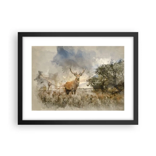 Plagát v čiernom ráme - Dôstojnosť - sila - majestátnosť - 40x30 cm