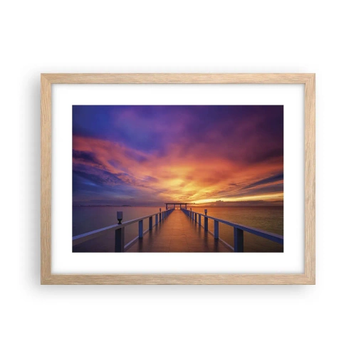 Plagát v ráme zo svetlého duba - Bez konca - 40x30 cm