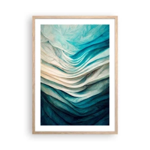 Plagát v ráme zo svetlého duba - Modrá neukojiteľnosť - 50x70 cm