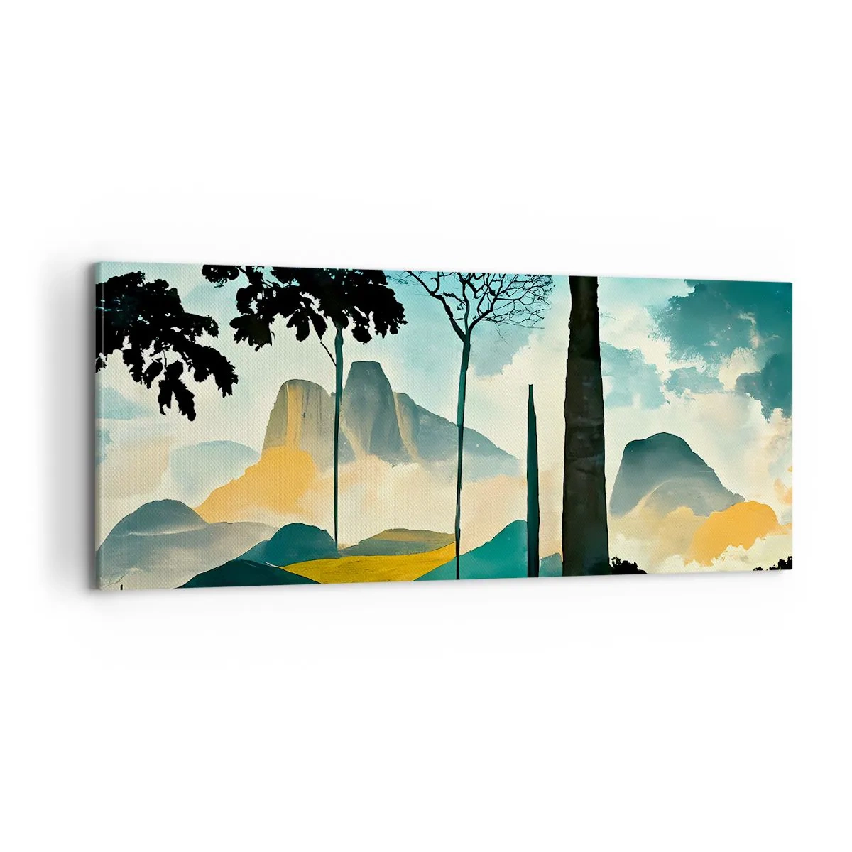 Obraz na plátne - Vyššie a vyššie - 100x40 cm