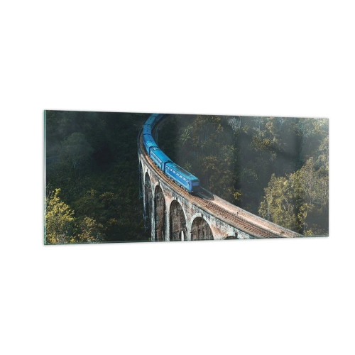 Obraz na skle - Príťažlivosť prírody - 100x40 cm