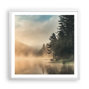 Plagát v bielom ráme - Zrodenie dňa - 60x60 cm