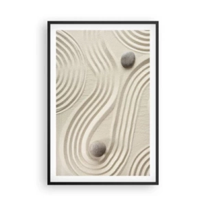 Plagát v čiernom ráme - Dotyk tepla - 61x91 cm