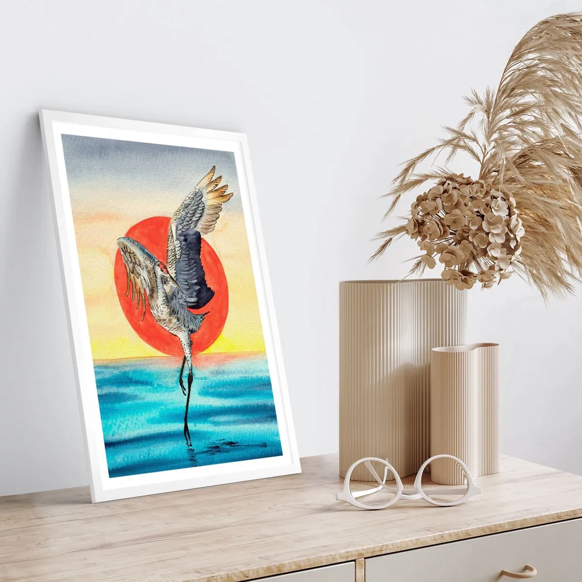 Plagát v bielom ráme - Je čas ísť späť - 40x50 cm