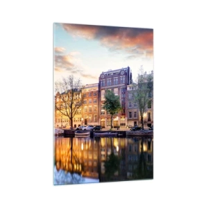 Obraz na skle - Zdržanlivá a vyrovnaná holandská krása - 70x100 cm
