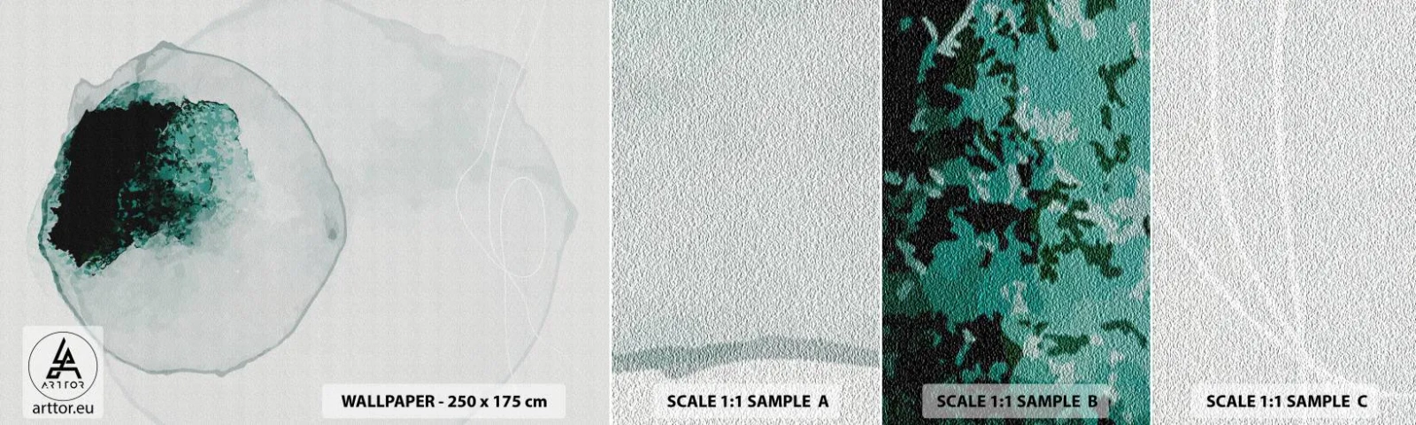 Vzorka Fototapeta Standard Eco - V kvapke vody - Moderné, Minimalistický, Abstrakcia - 100x30 cm