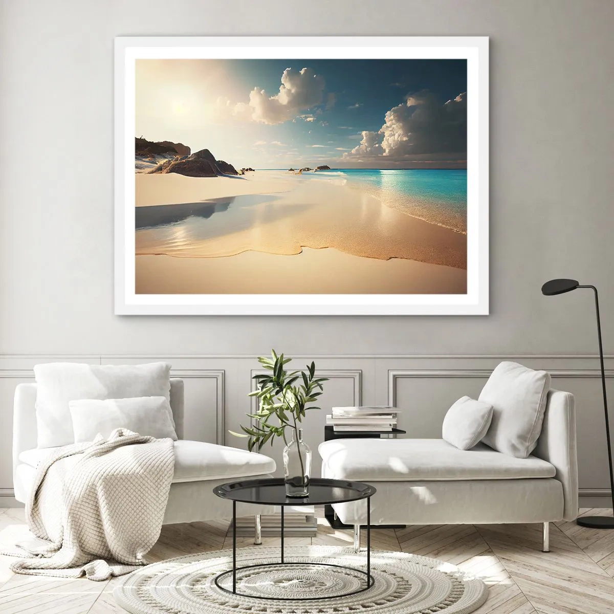 Plagát v bielom ráme - Vysnený deň - 91x61 cm