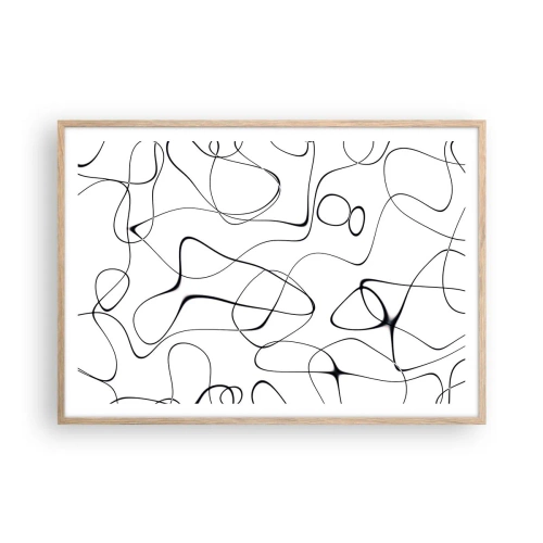 Plagát v ráme zo svetlého duba - Cesty života, zákruty osudu - 100x70 cm