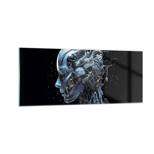 Obraz na skle - Technológia je žena - 100x40 cm