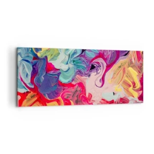 Obraz na plátne - Zrodenie farieb - 100x40 cm