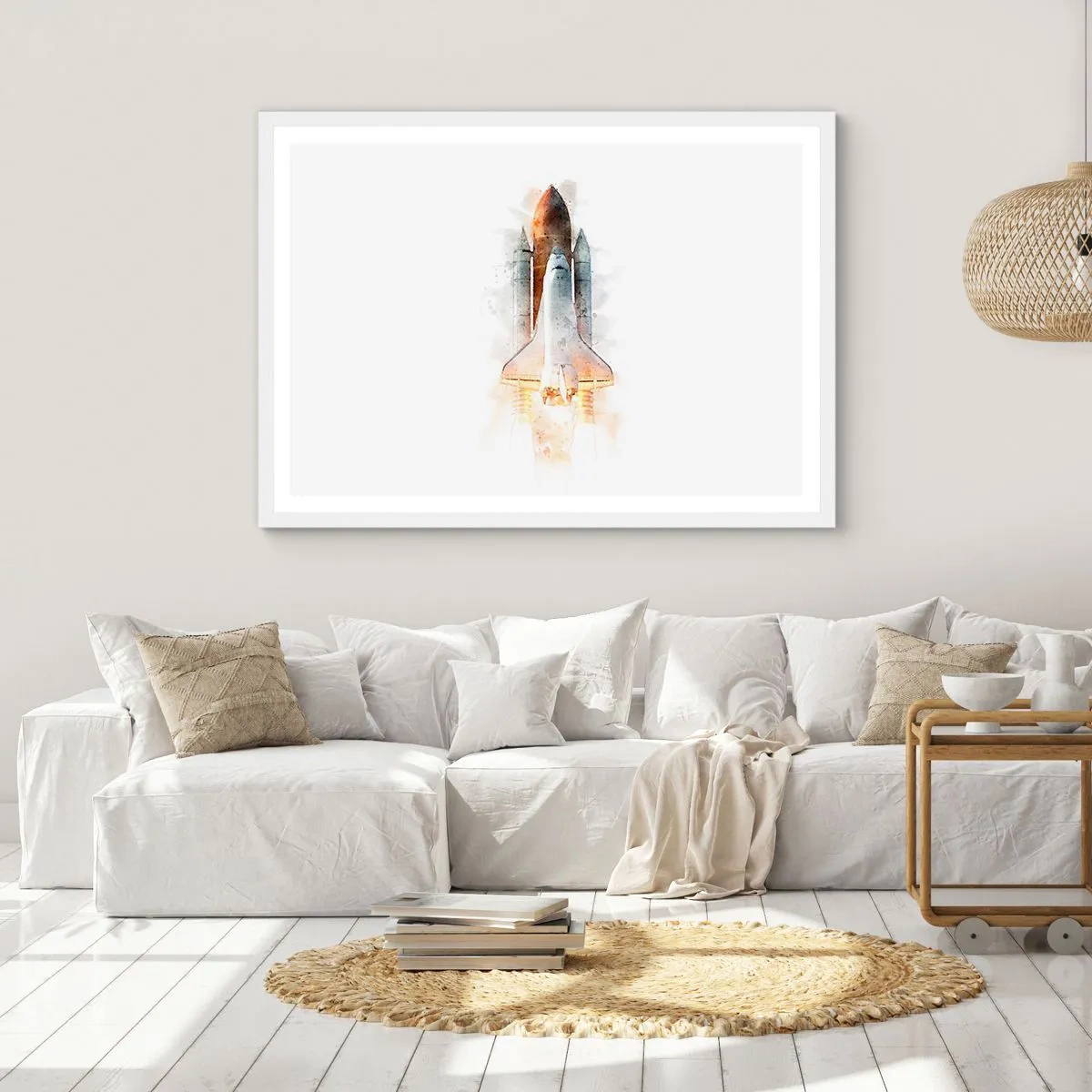 Plagát v bielom ráme - Prieskumníci do toho - 40x30 cm