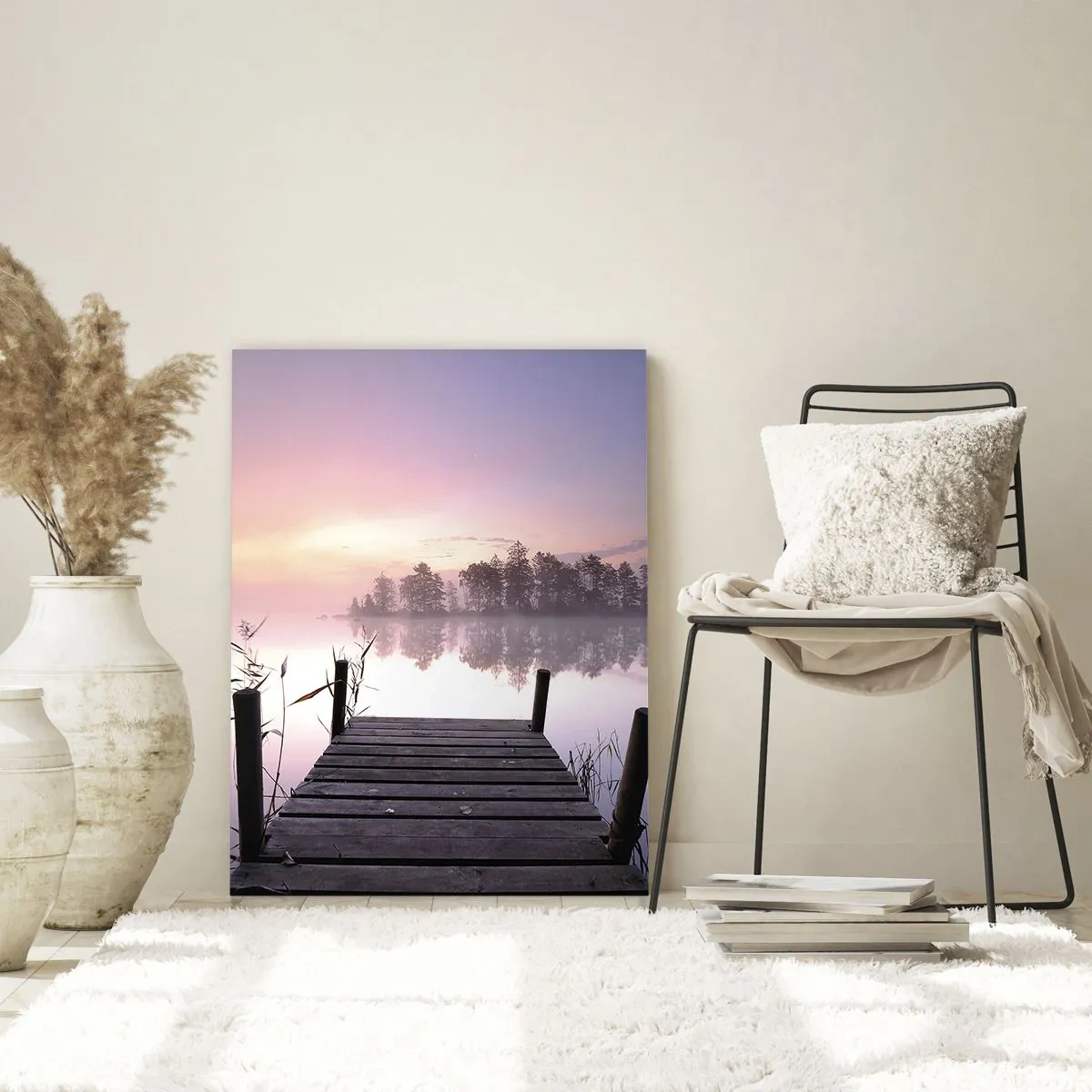 Obraz na skle - Z ľaliovej hmly… - 50x70 cm
