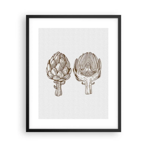 Plagát v čiernom ráme - Hodiny anatómie - 40x50 cm