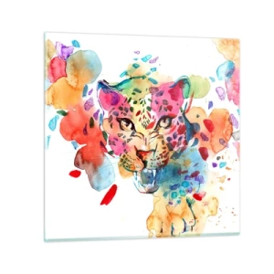Obraz na skle - Kráska a zviera - 60x60 cm