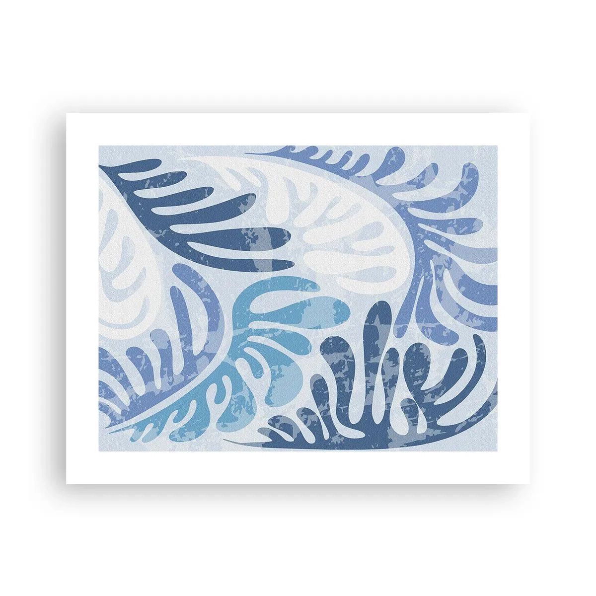 Plagát - Modré papradie - 50x40 cm