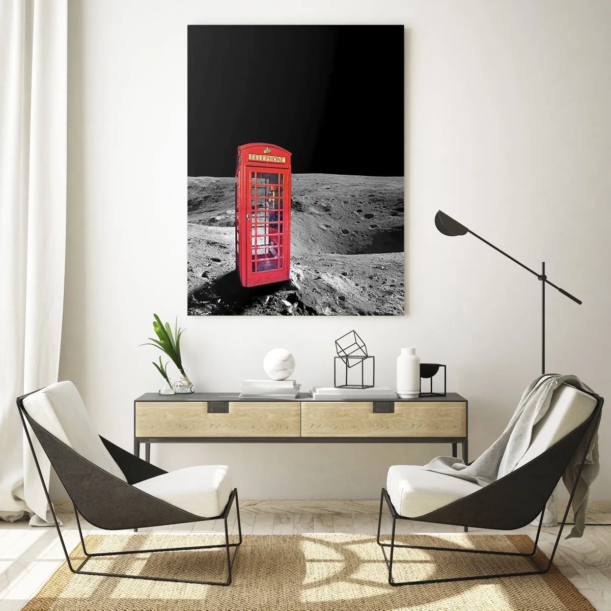 Obraz na skle - Kozmický žart - 50x70 cm