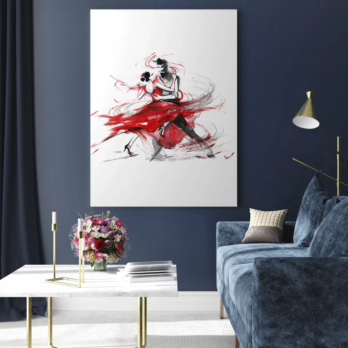 Obraz na skle - Tango - rytmus náruživosťou - 50x70 cm