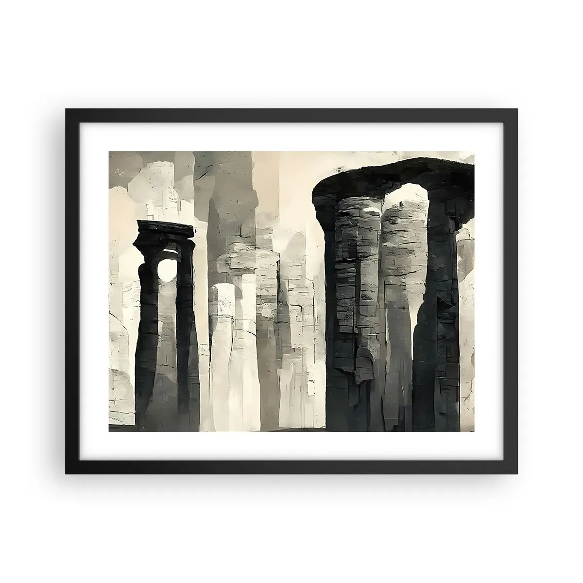 Plagát v čiernom ráme - Majestátnosť starožitnosti - 50x40 cm
