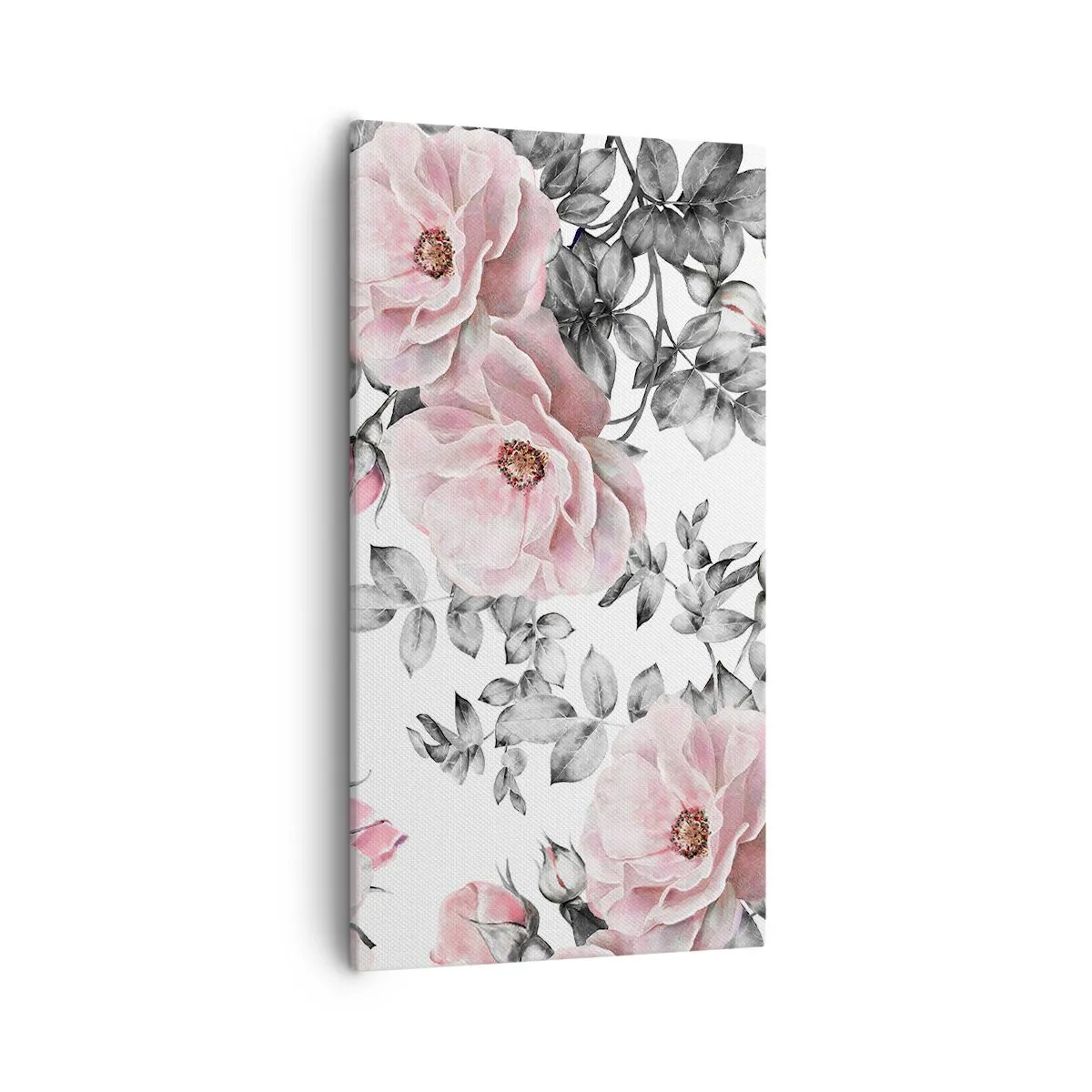 Obraz na plátne - Stratiť sa v kvetoch ruží - 55x100 cm