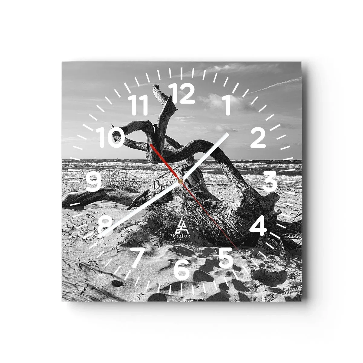 Nástenné hodiny - Morská socha - 40x40 cm