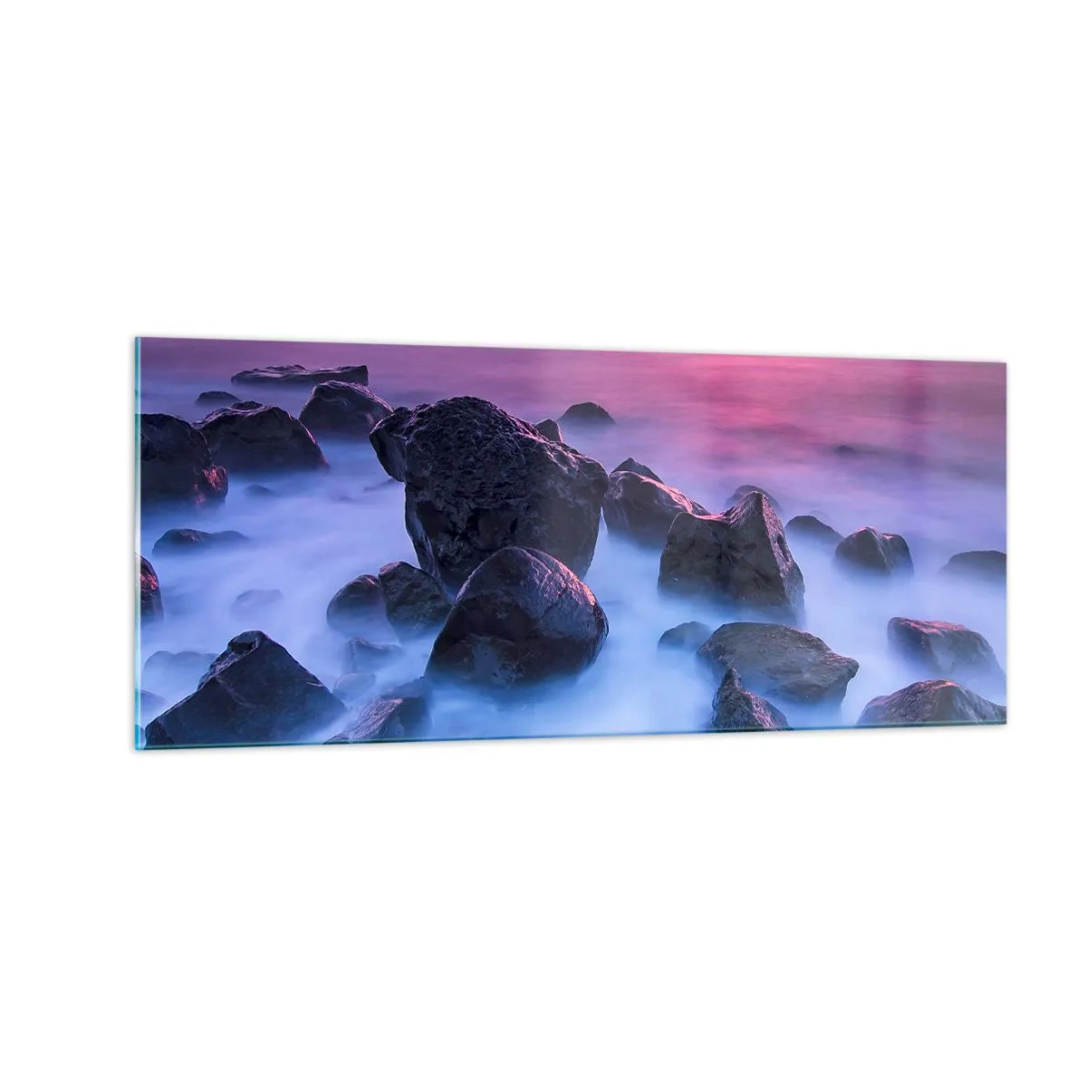 Obraz na skle - Narodeniny v lesku a v hmle - 100x40 cm