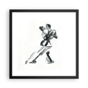 Plagát v čiernom ráme - V jednom rytme - 40x40 cm