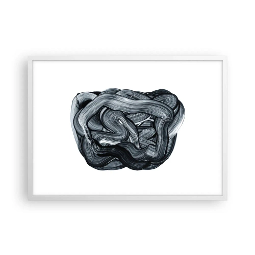 Plagát v bielom ráme - Nie je to tak jednoduché - 70x50 cm