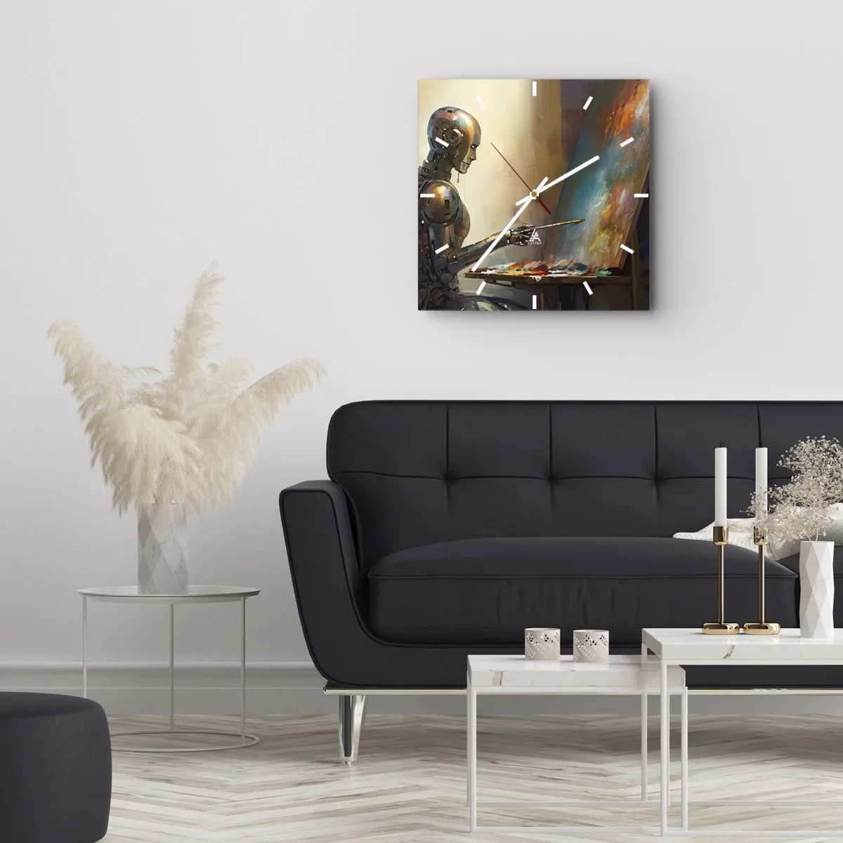 Nástenné hodiny - Umenie budúcnosti - 30x30 cm