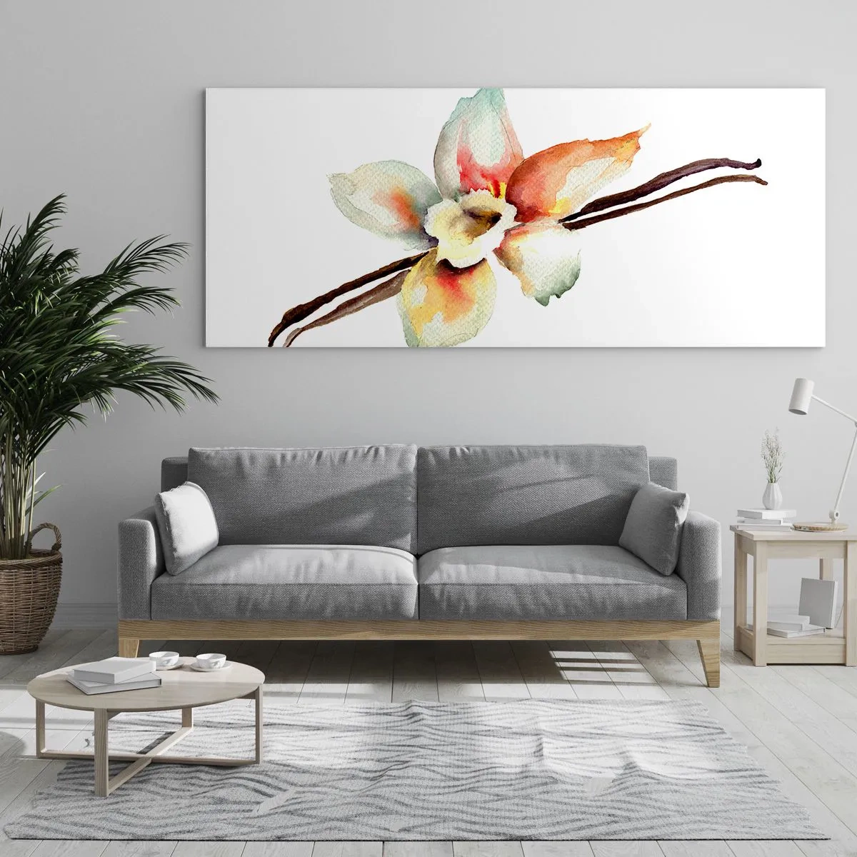 Obraz na skle - Farbičkou rozliata sladkosť - 160x50 cm