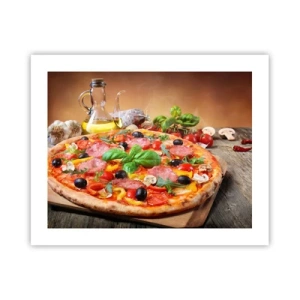 Plagát - So skutočne talianskou chuťou - 50x40 cm