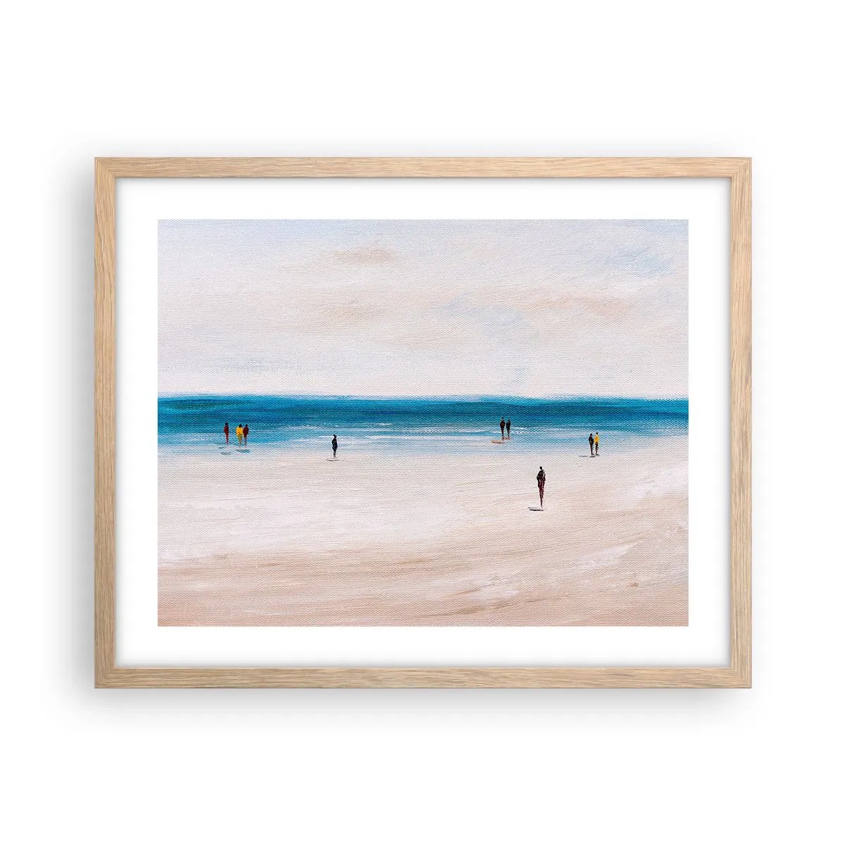 Plagát v ráme zo svetlého duba - Prirodzená potreba - 50x40 cm