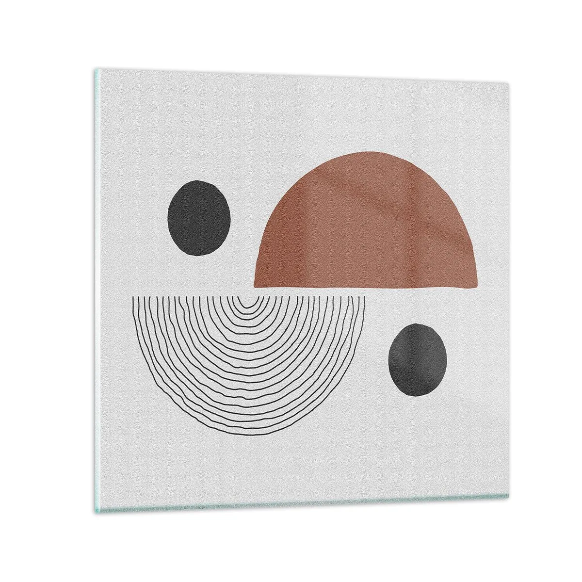 Obraz na skle - Dokonalosť kruhu - 50x50 cm