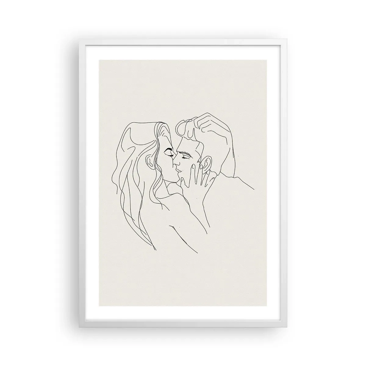 Plagát v bielom ráme - Zamotaní citom - 50x70 cm
