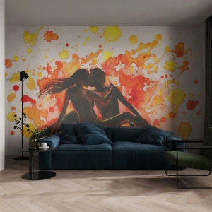 Fototapeta Premium Sand - A bolo svetlo - Ľudia, Bozk, Pár milencov - 350x256 cm