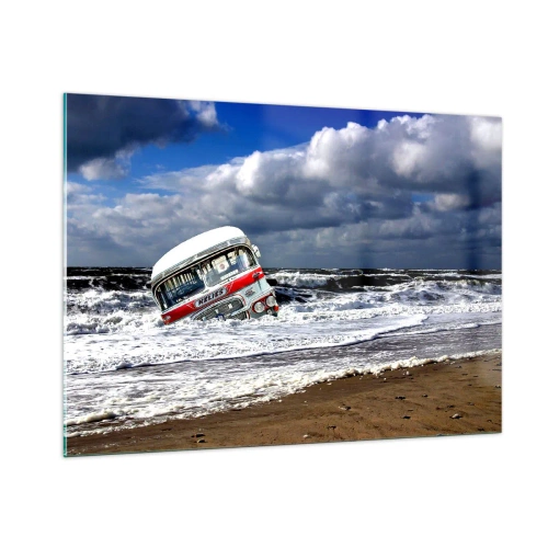 Obraz na skle - A čomu sa čuduješ? - 100x70 cm