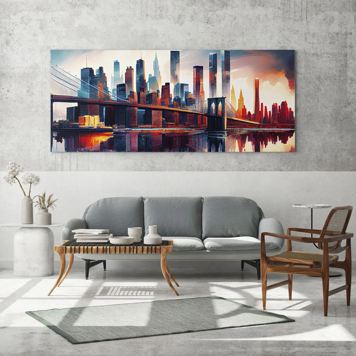Obraz na skle - Famózny New York - 160x50 cm