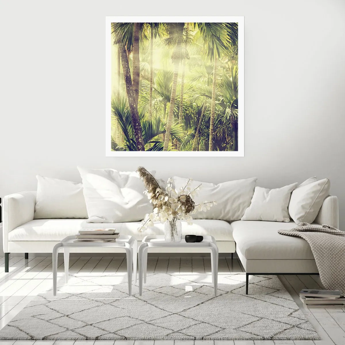 Plagát - V zelenej žiare - 60x60 cm