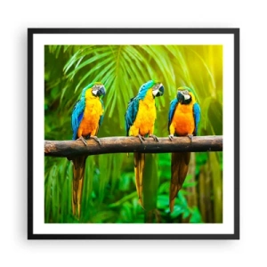 Plagát v čiernom ráme - Počula si, že ona…? - 60x60 cm