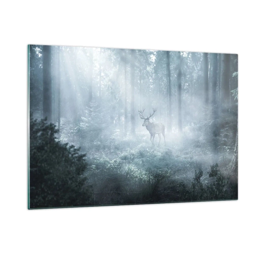 Obraz na skle - Ranná obchôdzka sídliska - 120x80 cm