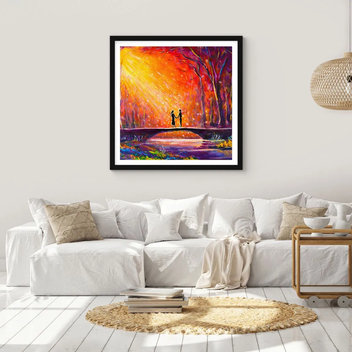 Plagát v čiernom ráme - Nebo ich tiež miluje - 40x40 cm