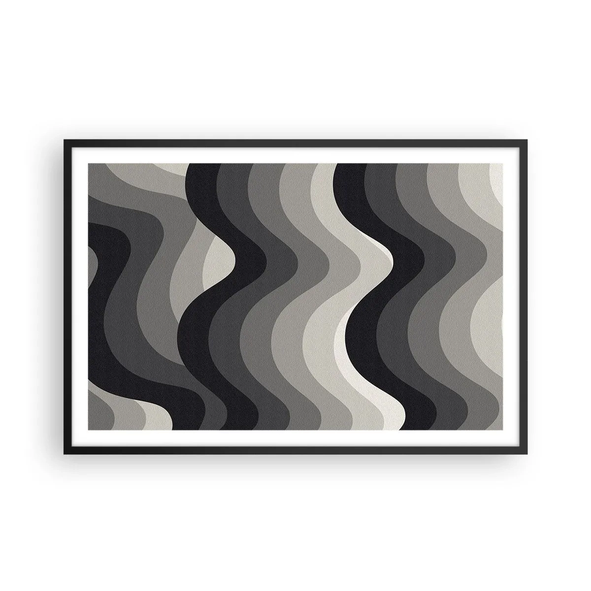 Plagát v čiernom ráme - Vlna za vlnou - 91x61 cm