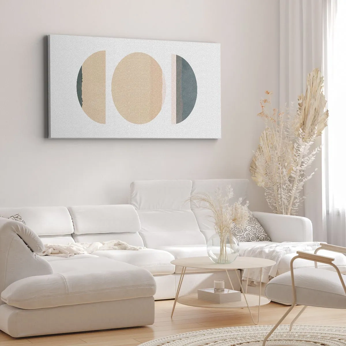 Obraz na plátne - Kruh za kruhom - 100x40 cm