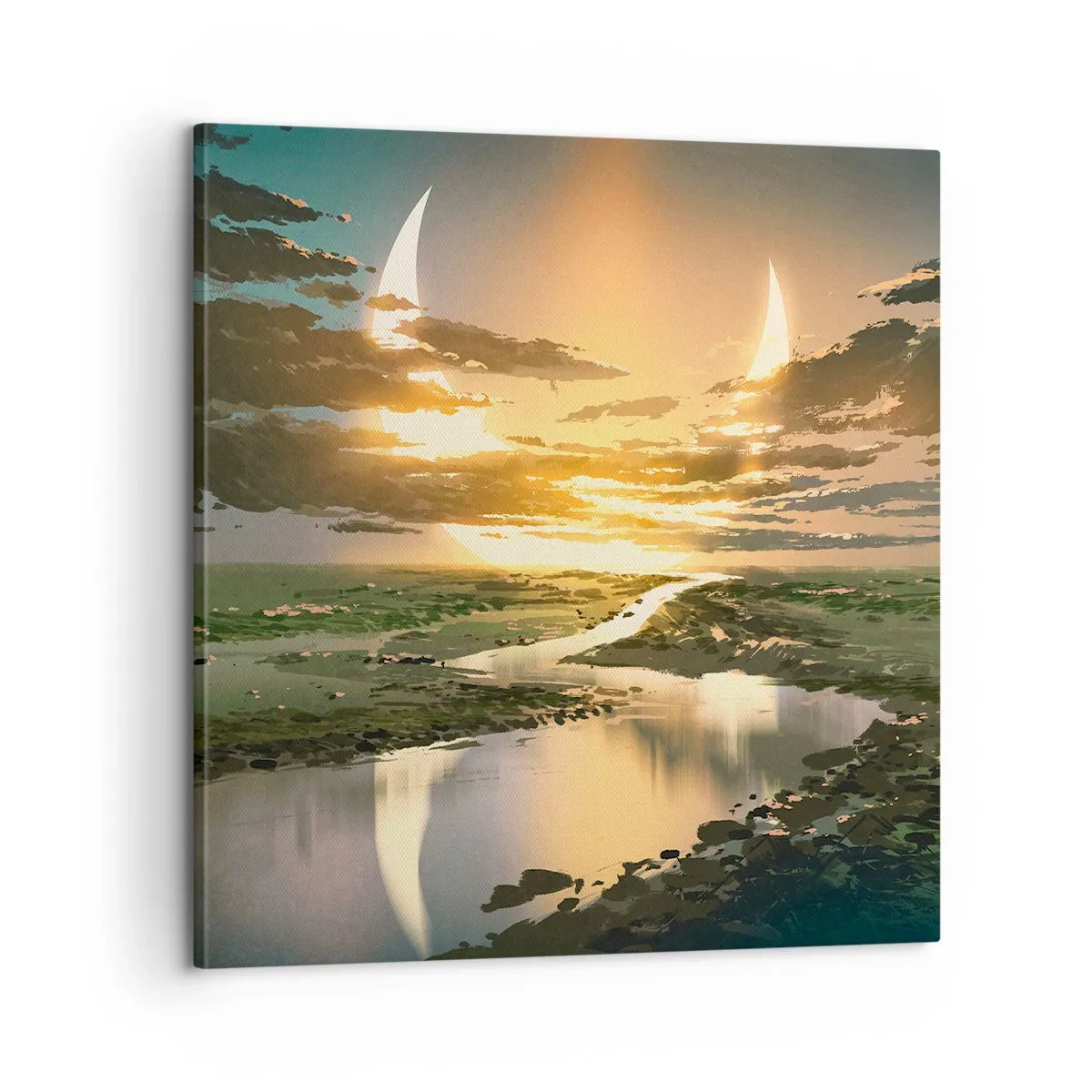 Obraz na plátne - Niekde vo vzdialenej galaxii - 60x60 cm