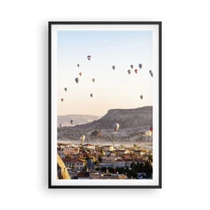 Plagát v čiernom ráme - Ako lode na oblohe - 61x91 cm