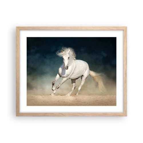 Plagát v ráme zo svetlého duba - Sloboda v čistom stave - 50x40 cm