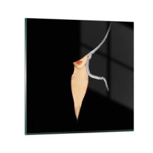 Obraz na skle - Elegancia a štýl - 40x40 cm
